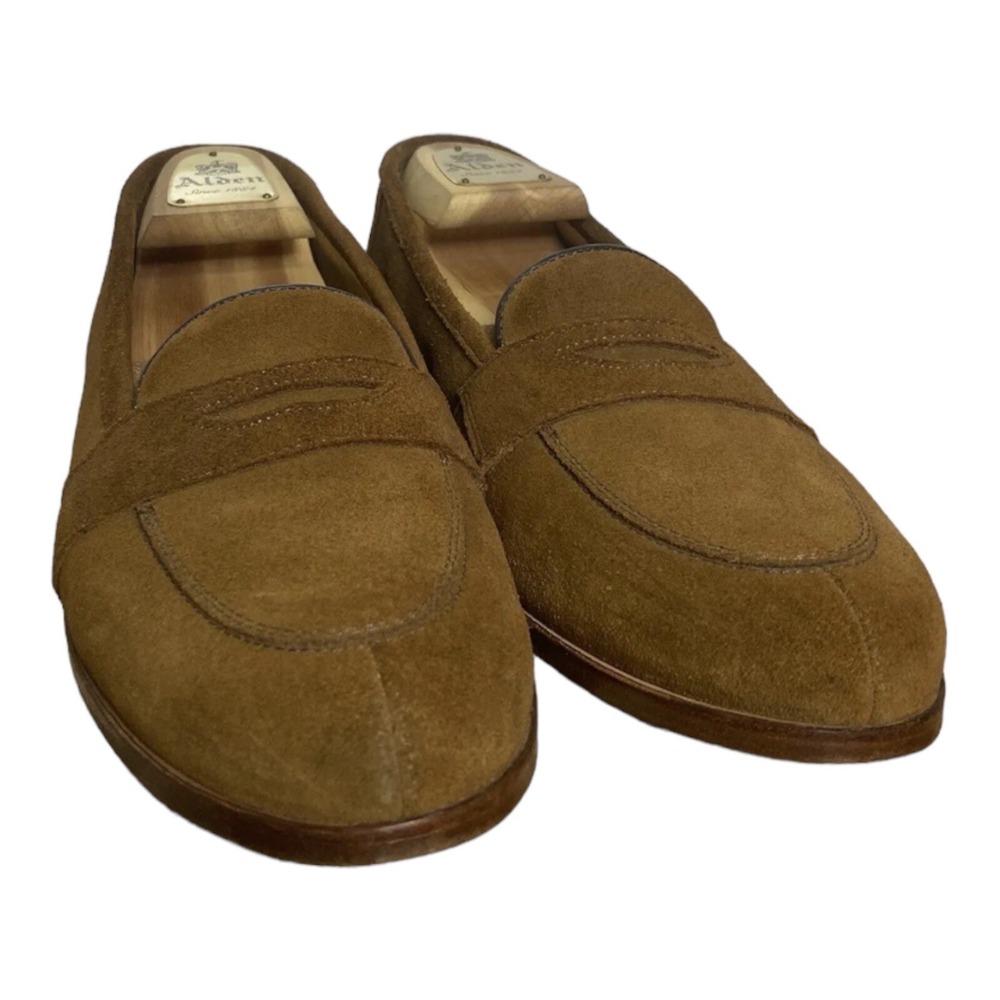 Nettleton Mens Lt Brown Suede Leather Handcrafted Penny Loafer 6561 Size 8.5‎ D